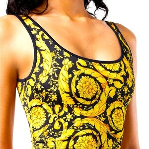 Versace Crop Bikini Tank Top